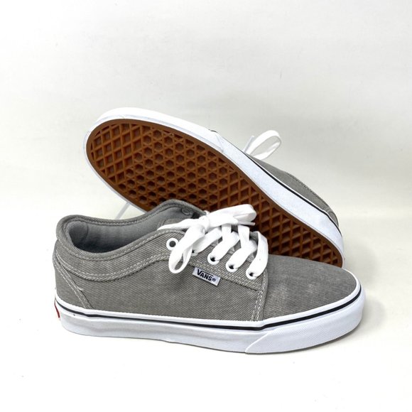 💖MEGA SALE💖VANS Chukka Denim Gray Canvas Lace Up Skate Women's VN0A4BX49BM - Picture 8 of 10